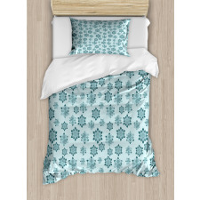 Ornate Winter Snowflakes Duvet Cover Set