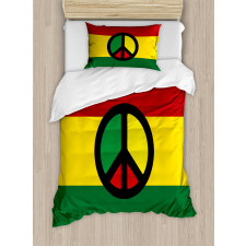 Reggae Culture Peace Duvet Cover Set