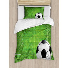 Grunge Football Design Duvet Cover Set