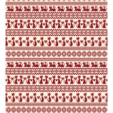 Cat Pattern Pixel Art Duvet Cover Set