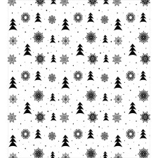 Xmas Pine Trees Holiday Duvet Cover Set