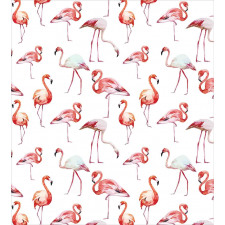 Exotic Birds Pattern Duvet Cover Set