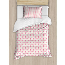 Pink Lily Flower Duvet Cover Set