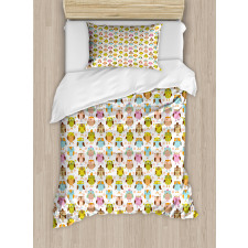 Floral Colorful Duvet Cover Set