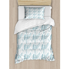 Grunge Feathers Duvet Cover Set