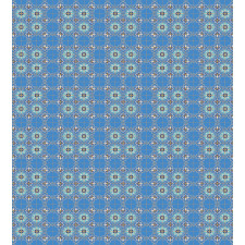 Patchwork Style Blue Duvet Cover Set