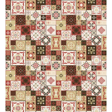 Vintage Square Pattern Duvet Cover Set