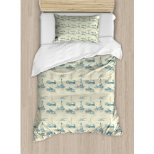 Summertime Lines Duvet Cover Set