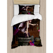Mythical Creature Forest Duvet Cover Set