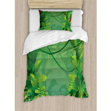 Hawaiian Rainforest Duvet Cover Set