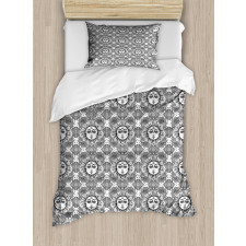 Floral Mandala Boho Duvet Cover Set