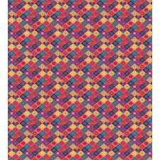 Diamond Squares Pattern Duvet Cover Set