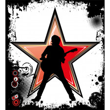 Guitar Player Star Duvet Cover Set