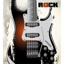 Retro Grunge Guitar Duvet Cover Set