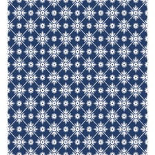 Checkered Folkloric Floral Duvet Cover Set