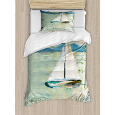 Monet Sailing Boat Duvet Cover Set