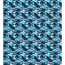 Geometric Blue Shades Duvet Cover Set