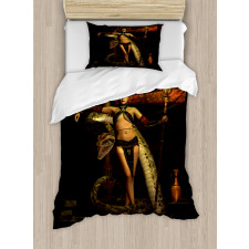 Beauty with Scepter Duvet Cover Set