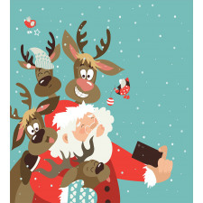 Reindeer Buddies Selfie Duvet Cover Set
