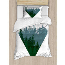 Coniferous Tree Design Duvet Cover Set