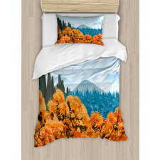 Digital Autum Season Duvet Cover Set