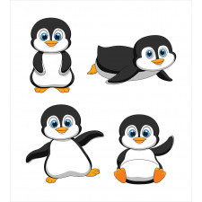 Penguin Cartoon Fun Duvet Cover Set