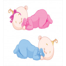 2 Charming Twins Asleep Duvet Cover Set