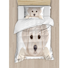 Puppy Hiding Paws Duvet Cover Set