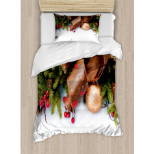 Pine Cones Garland Duvet Cover Set