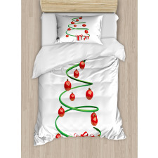 Abstract Xmas Tree Duvet Cover Set