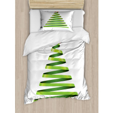 Ribbon Tree New Year Duvet Cover Set