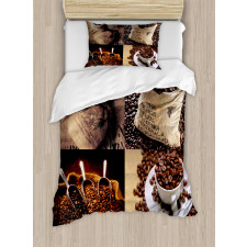 Rustic Collage of Grains Duvet Cover Set