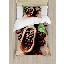 Coffee Plant on Table Duvet Cover Set