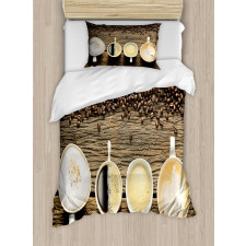 Assortment of Coffee Mug Duvet Cover Set