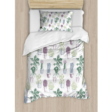 Native Mexican Plants Duvet Cover Set