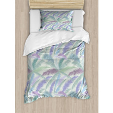 Abstract Tropic Leaves Duvet Cover Set