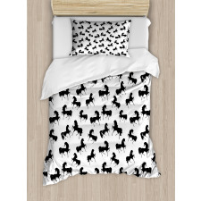 Monochrome Farm Animal Duvet Cover Set