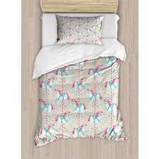 Carousel Festival Motif Duvet Cover Set