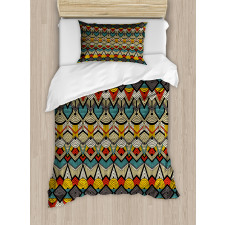 Folk Art Sharp Motifs Duvet Cover Set