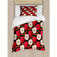 Cinnamon Sticks Fruits Duvet Cover Set