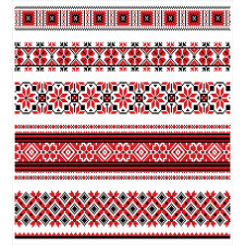 Ukrainian Accents Duvet Cover Set