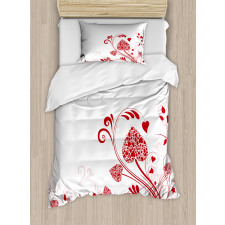 Garden of Romance Hearts Duvet Cover Set