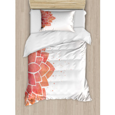 Aquarelle Half Flower Duvet Cover Set