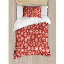 Various Snowflakes Winter Duvet Cover Set