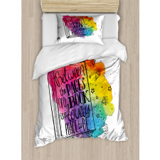 Words Between Pages Vivid Duvet Cover Set
