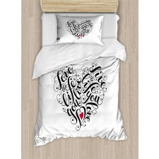 Heart Shape Duvet Cover Set