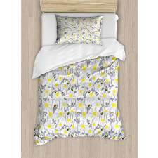 Bees Chamomile Meadow Duvet Cover Set