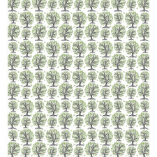 Swirled Lines Botanical Duvet Cover Set