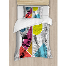 Urban Illustration Trucks Duvet Cover Set