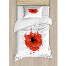 Head of Opiate Flower Art Duvet Cover Set